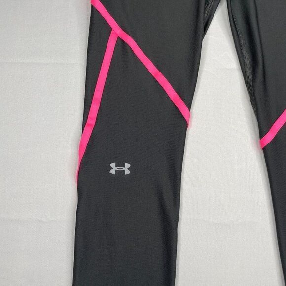 Under Armour Fitted Compression Cropped Legging Gray Pink - Picture 5 of 9